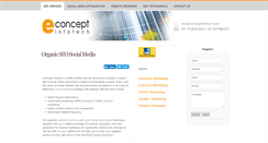Desktop Screenshot of econceptinfotech.com